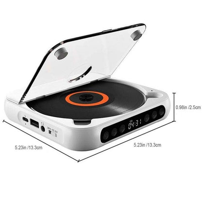 Lecteur CD Portable avec Bluetooth – Discman Rechargeable pour Voiture et Voyages (Anti-Choc)