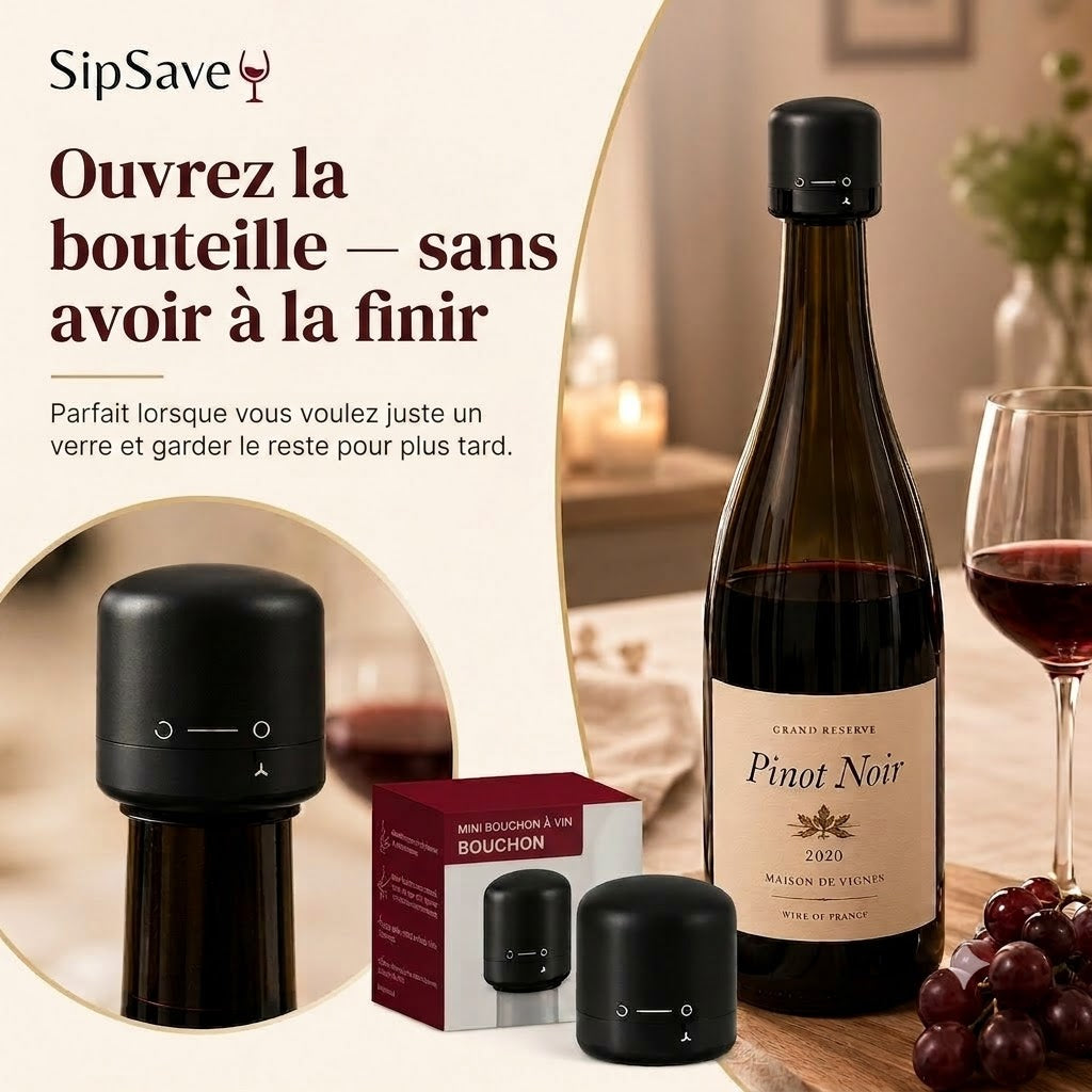 SipSave – Bouchons pour vin et champagne