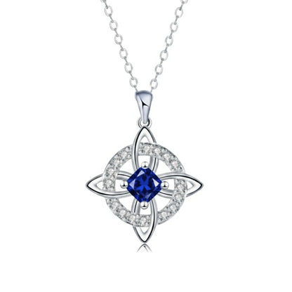 Collier Nœud de Sorcière Mystique avec Pierre de Naissance