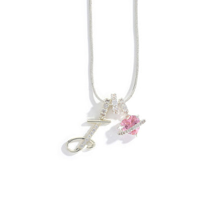 Élégant collier avec pendentif cœur