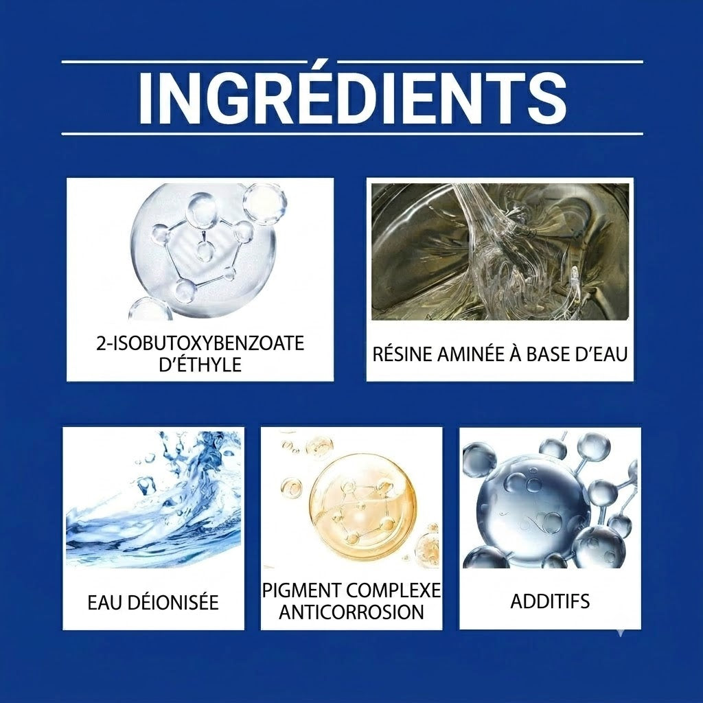 Peinture métaux antirouille à l'eau