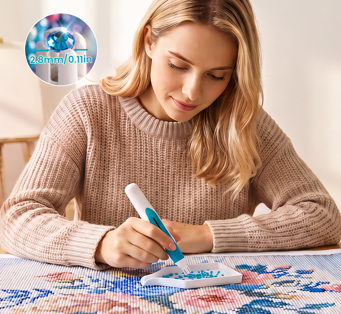 💎 Stylo de peinture diamant automatique et plateau secoueur ✨