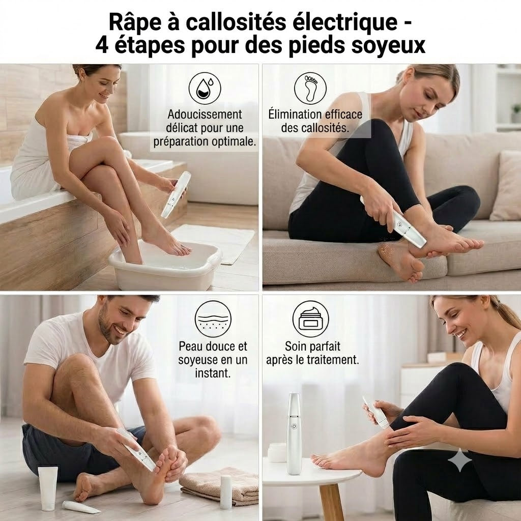 Râpe électrique pour les pieds