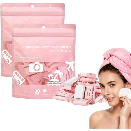 Serviettes compressées en pastilles - Serviettes de voyage compactes pour le camping et l'extérieur