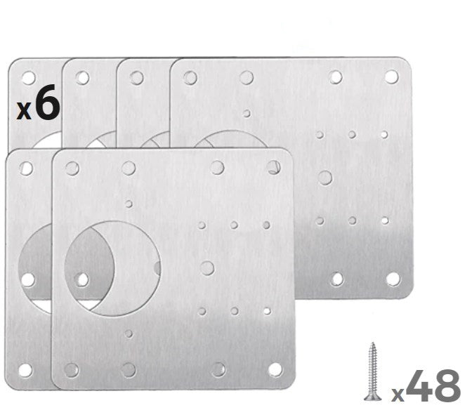 Kit de réparation professionnel pour charnières de placard
