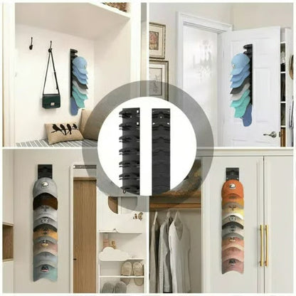 Organisateur de casquettes avec 10 clips - Pour cintre