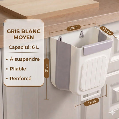 Poubelle pliable gain de place