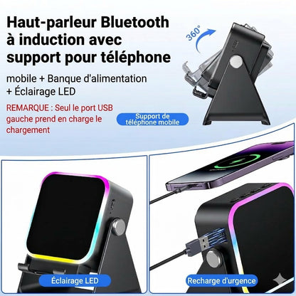 Haut-parleur à induction sans fil et support de téléphone