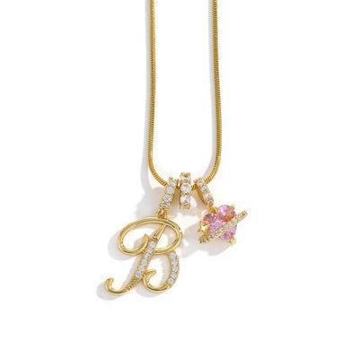 Élégant collier avec pendentif cœur