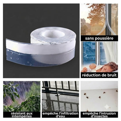 Bande d'étanchéité de 5 m pour portes – Protection efficace contre la poussière, les insectes et le bruit