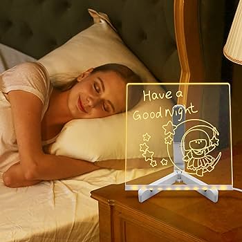 DoodleGlow™ Ardoise Magique LED - Tablette de Dessin Lumineuse pour Enfants (Incl. feutres et pochoirs)