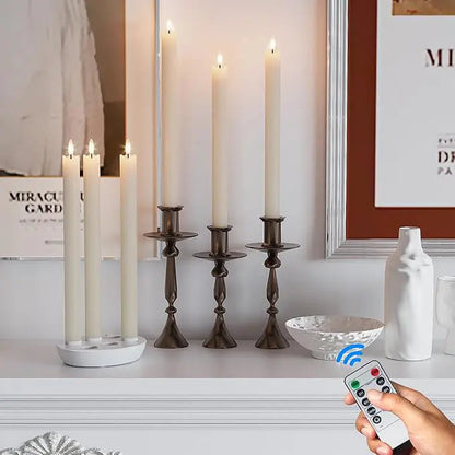 Bougies LED rechargeables atmosphériques avec télécommande et minuterie