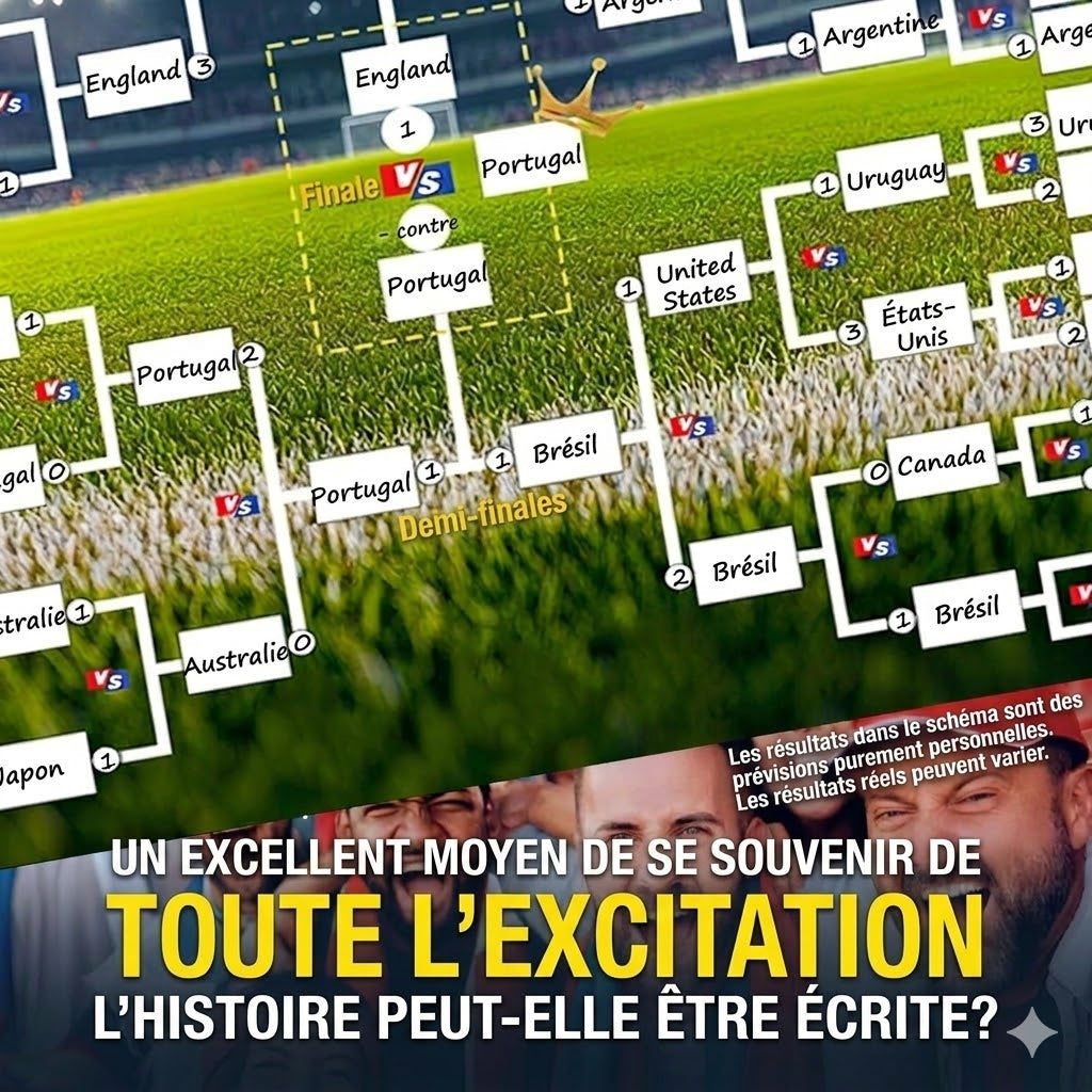 Poster du calendrier de la Coupe du Monde 2026 – Remplissez-le, placez vos paris et suivez tout le tournoi.