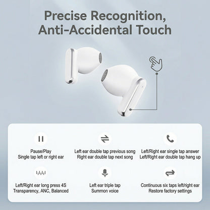 Écouteurs Bluetooth sans fil 2-en-1 avec crochets d'oreilles et embouts – 30 heures d'autonomie