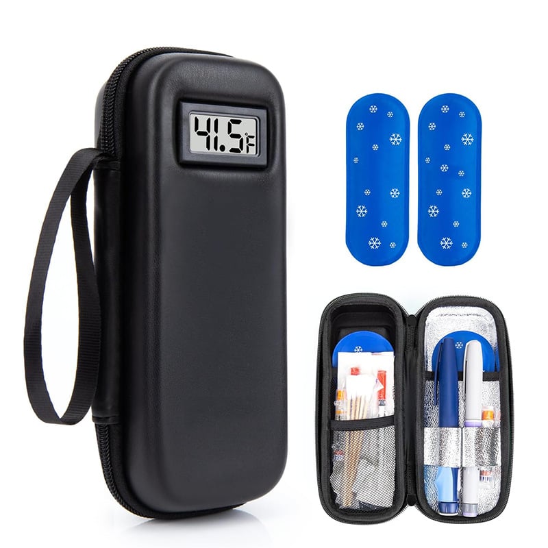Sac isotherme pour insuline avec affichage de la température