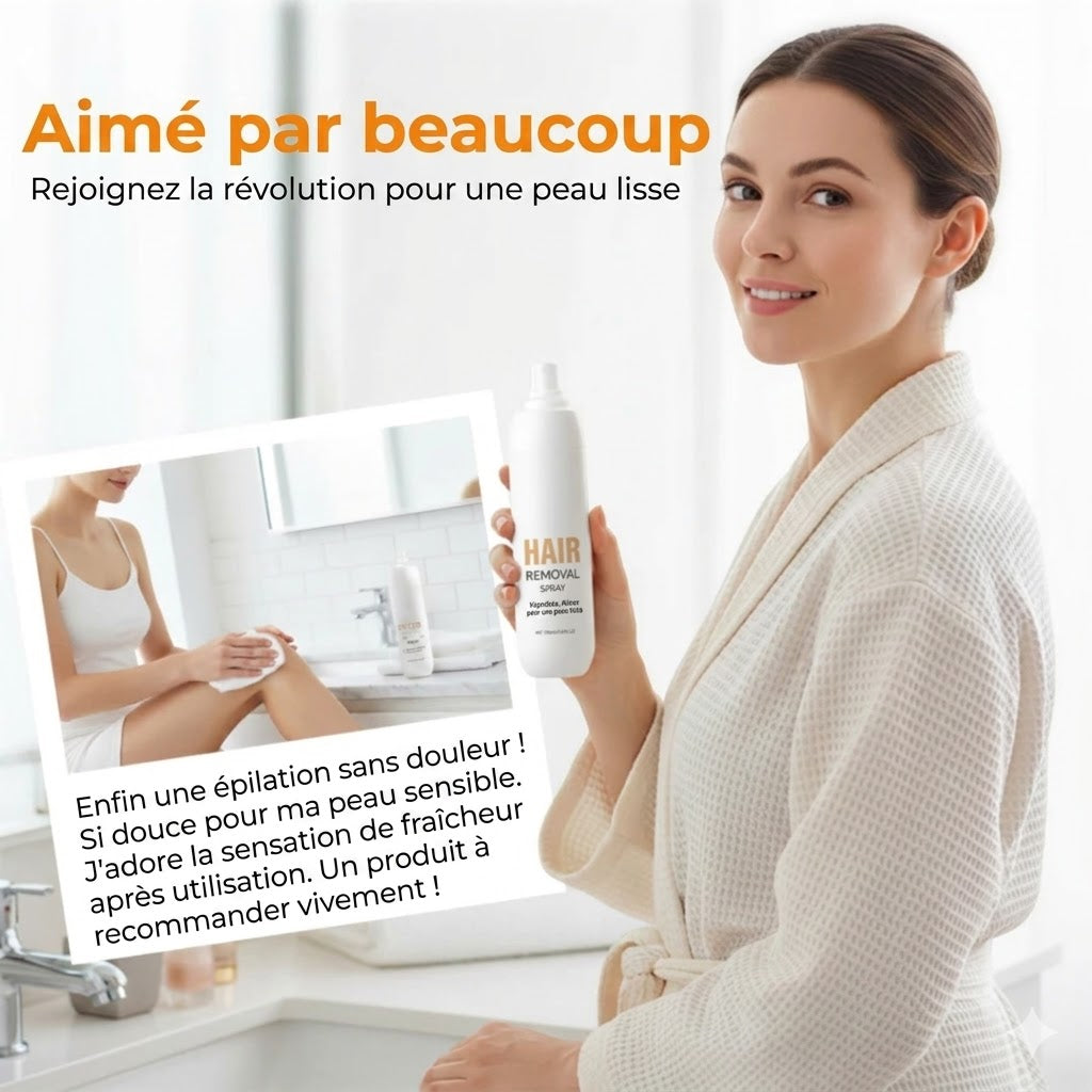Spray dépilatoire aromatique