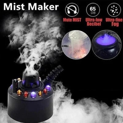 Brumisateur à ultrasons 12 LED – Crée une brume fraîche et une lumière colorée