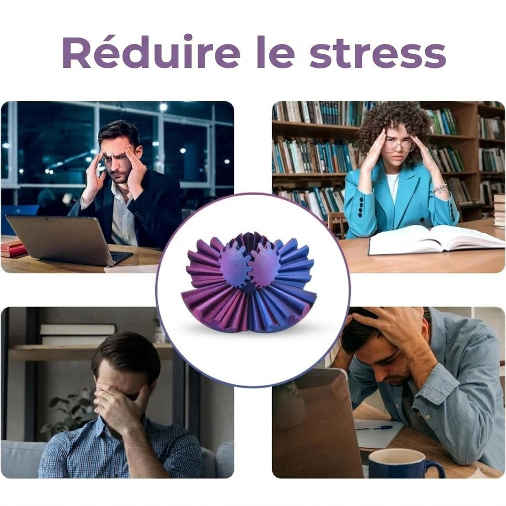 Balle à engrenages Fidget - Soulagement du stress et concentration