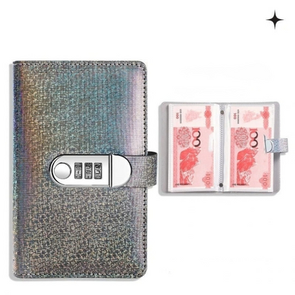 Carnet de budget avec cadenas à code