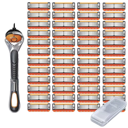 ProShave 6 - Pack Économique de 24/48 Lames de Rasoir - Système à 6 Lames (Recharges)