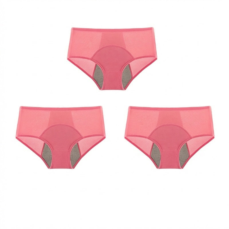 Culotte de règles étanche à taille haute avec protection avant et arrière – Protection efficace contre les fuites latérales