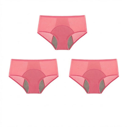 Culotte de règles étanche à taille haute avec protection avant et arrière – Protection efficace contre les fuites latérales