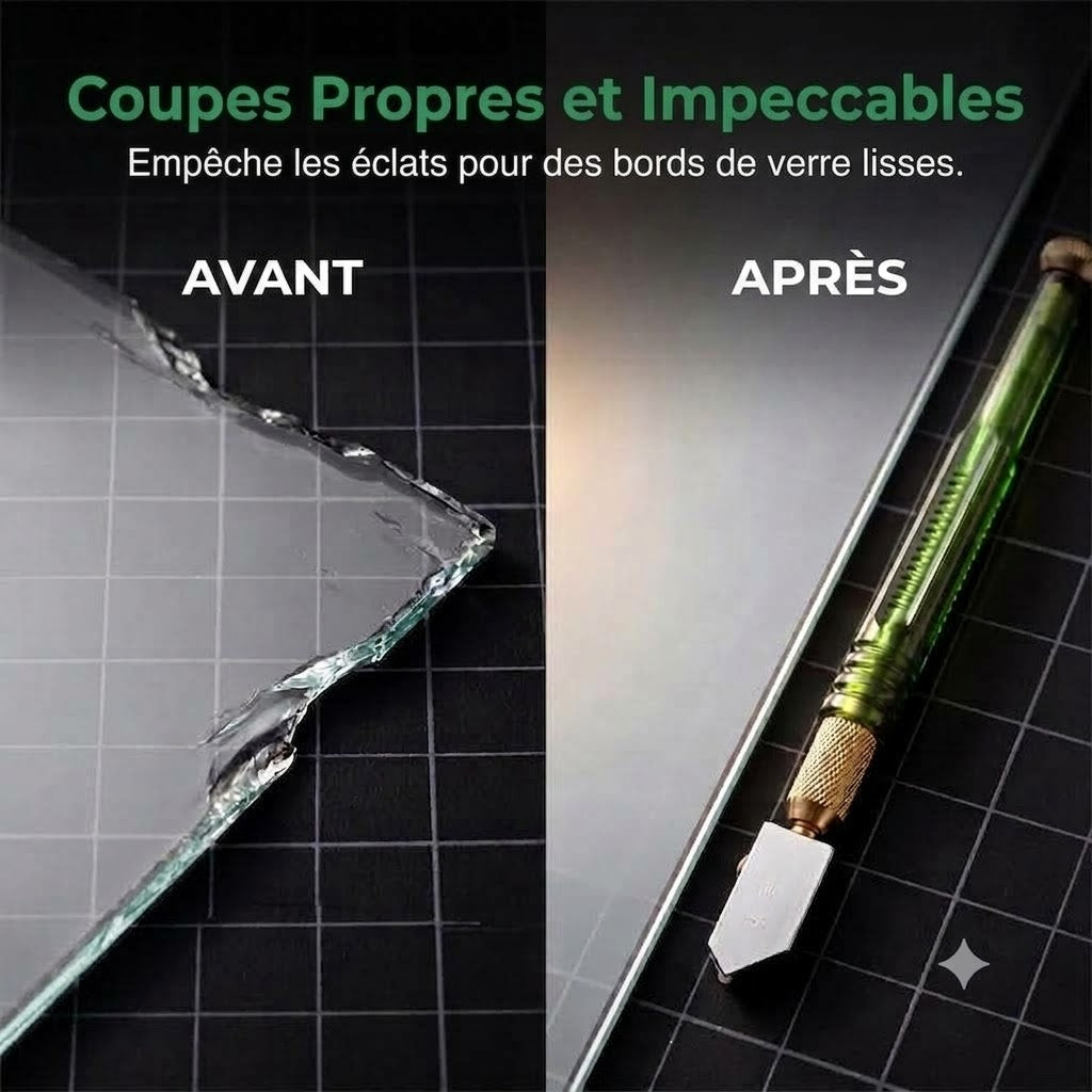 Coupe-verre diamant professionnel – Molette de coupe en alliage trempé