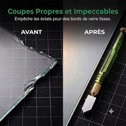 Coupe-verre diamant professionnel – Molette de coupe en alliage trempé