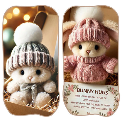 Mini peluches de lapins faites main - Joli cadeau de Pâques et décoration