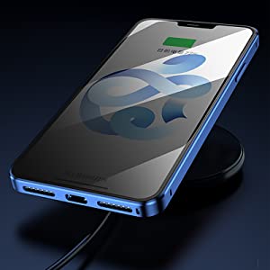 Coque iPhone Magnétique Anti-Espion – Protection à 360 degrés – Verre Trempé de Confidentialité – Double face & Antichoc