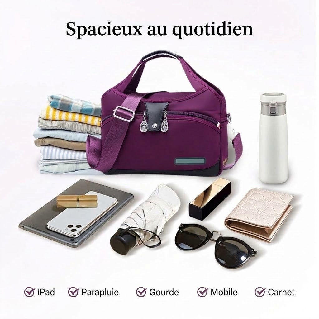 Sac bandoulière élégant de grande capacité