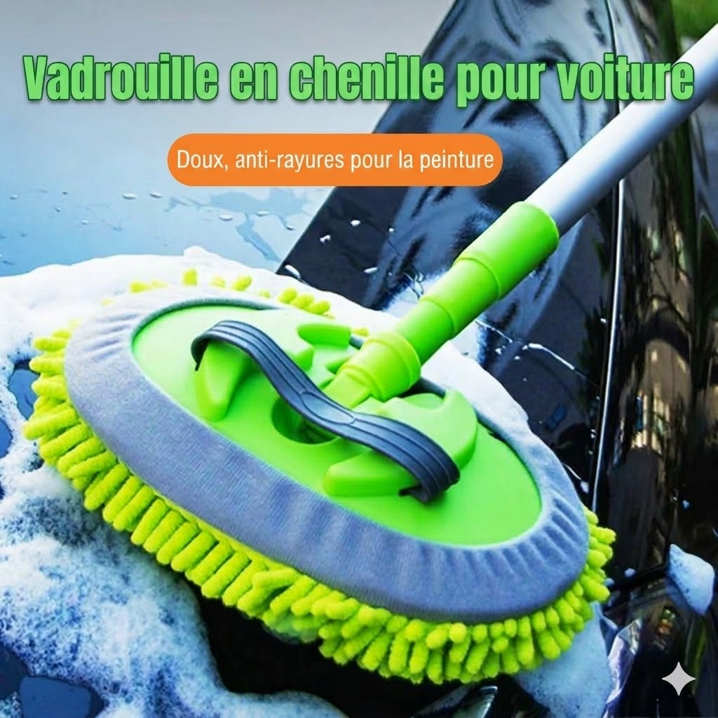 Balai de lavage de voiture télescopique