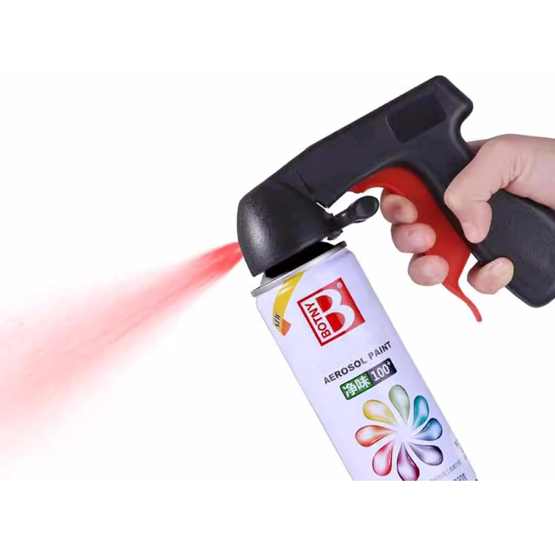 Poignée premium pour bombe aérosol - Design réutilisable et robuste - Facilite la pulvérisation
