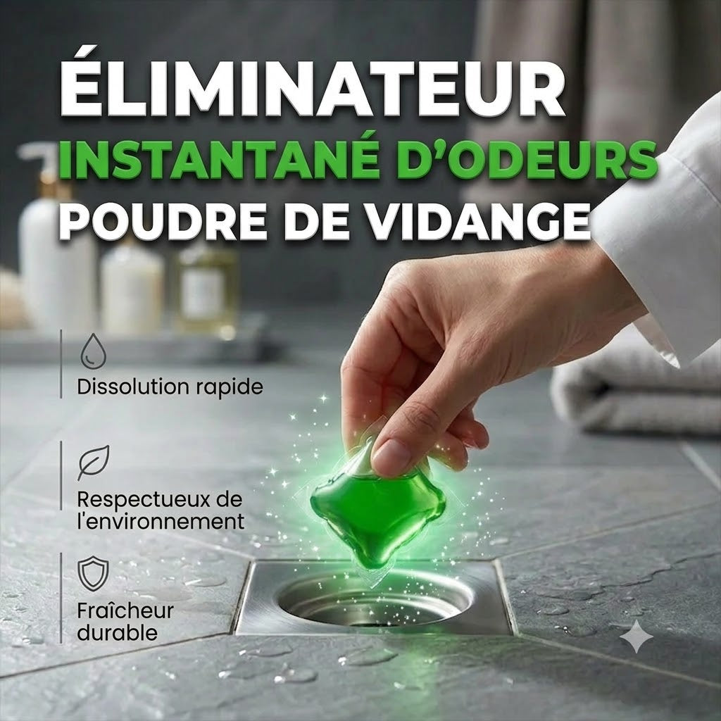 Pastilles nettoyantes et désodorisantes pour canalisations
