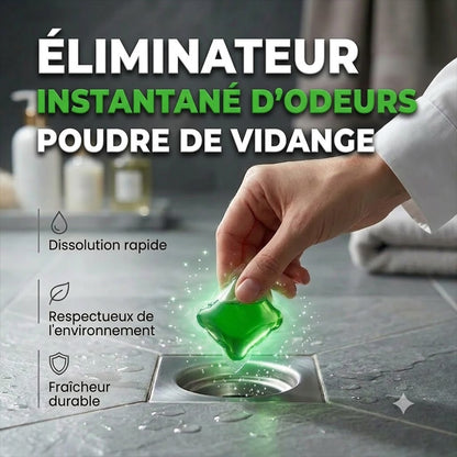 Pastilles nettoyantes et désodorisantes pour canalisations