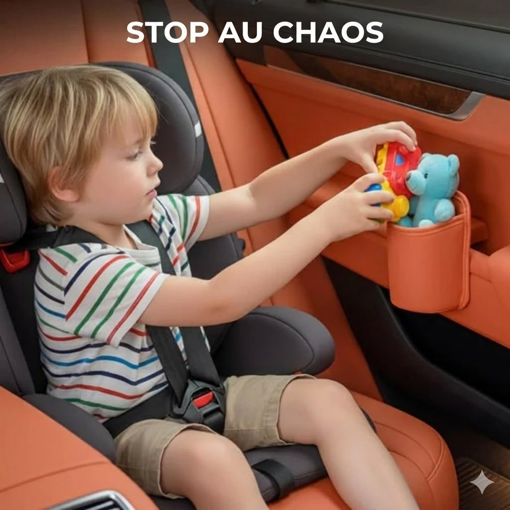 Porte-gobelet de voiture en cuir 2-en-1