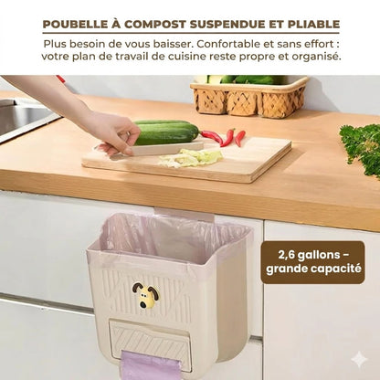 Poubelle pliable gain de place
