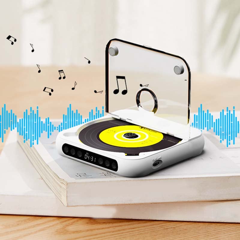 Lecteur CD Portable avec Bluetooth – Discman Rechargeable pour Voiture et Voyages (Anti-Choc)