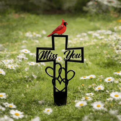🐦💖 Plaque commémorative en métal pour cimetière ✝️
