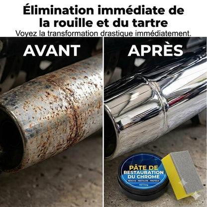Pâte de réparation pour placage chrome