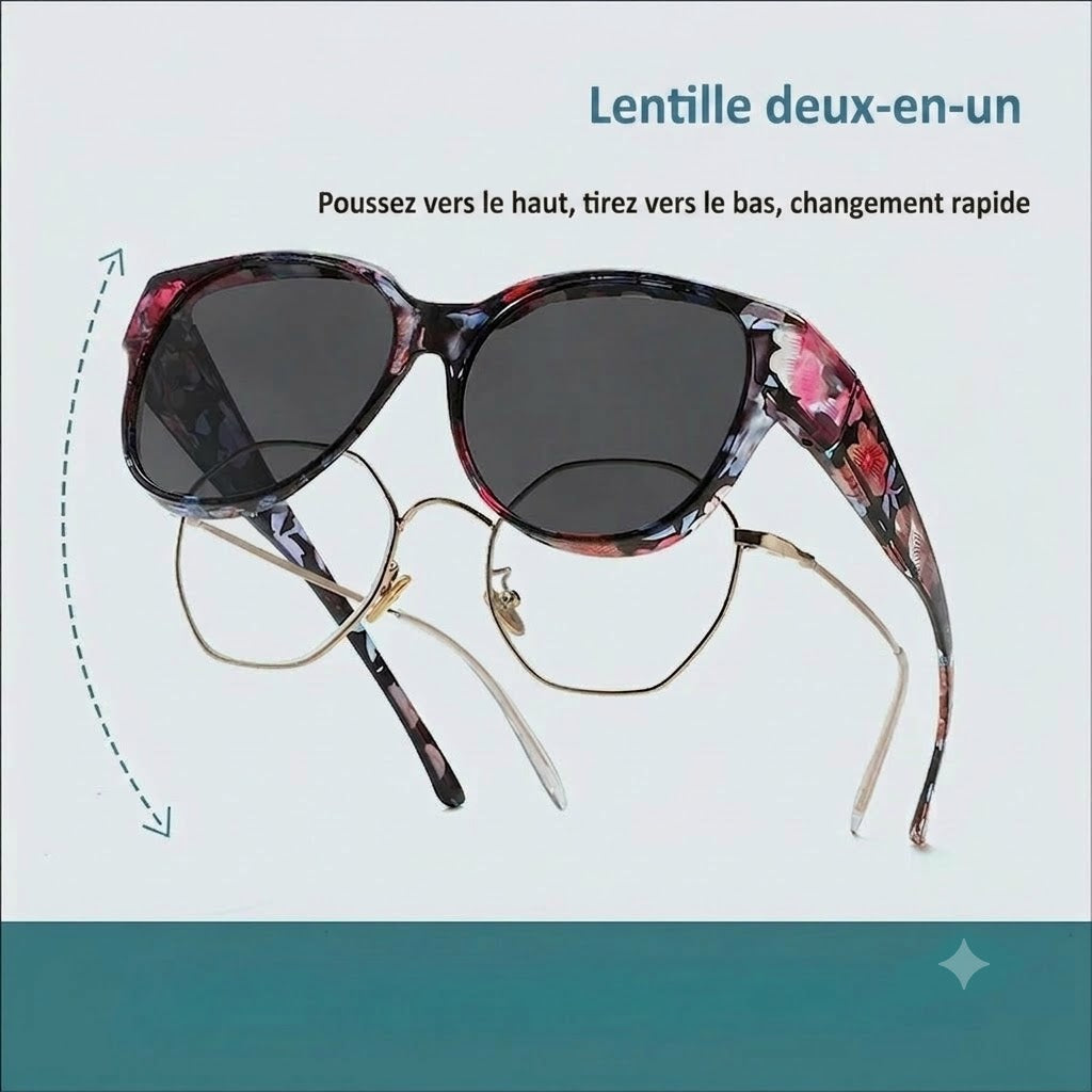 🕶 Nouvelles lunettes de soleil œil de chat oversize – Verres polarisés & Protection UV400