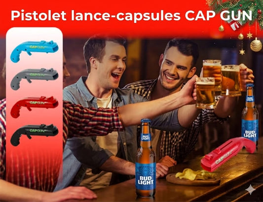 Pistolet décapsuleur - Décapsuleur tireur - L'outil de fête ultime