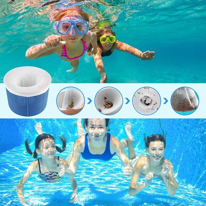 💥 🔥 Offre limitée : 2 ACHETÉS + 1 OFFERT ! ✨ Kit de nettoyage pour panier skimmer de piscine – Nettoyage facile et efficace (1 lot de 10 pcs)