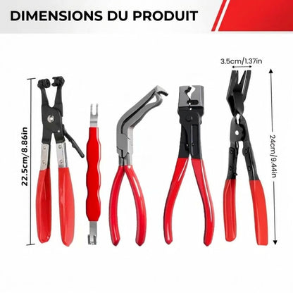 Kit de pinces de déconnexion pour voiture - Outil multifonction