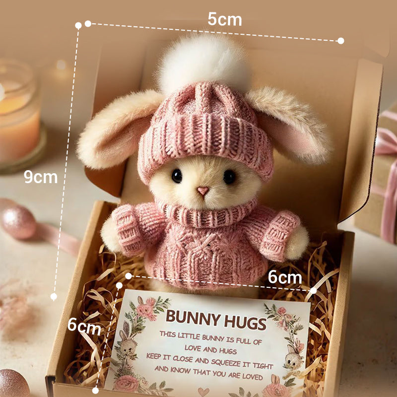 Mini peluches de lapins faites main - Joli cadeau de Pâques et décoration