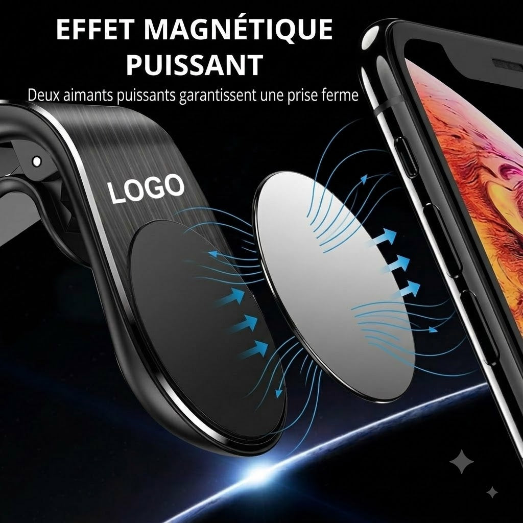 Support téléphone MagSafe avec logo / Support magnétique pour smartphone avec emblème
