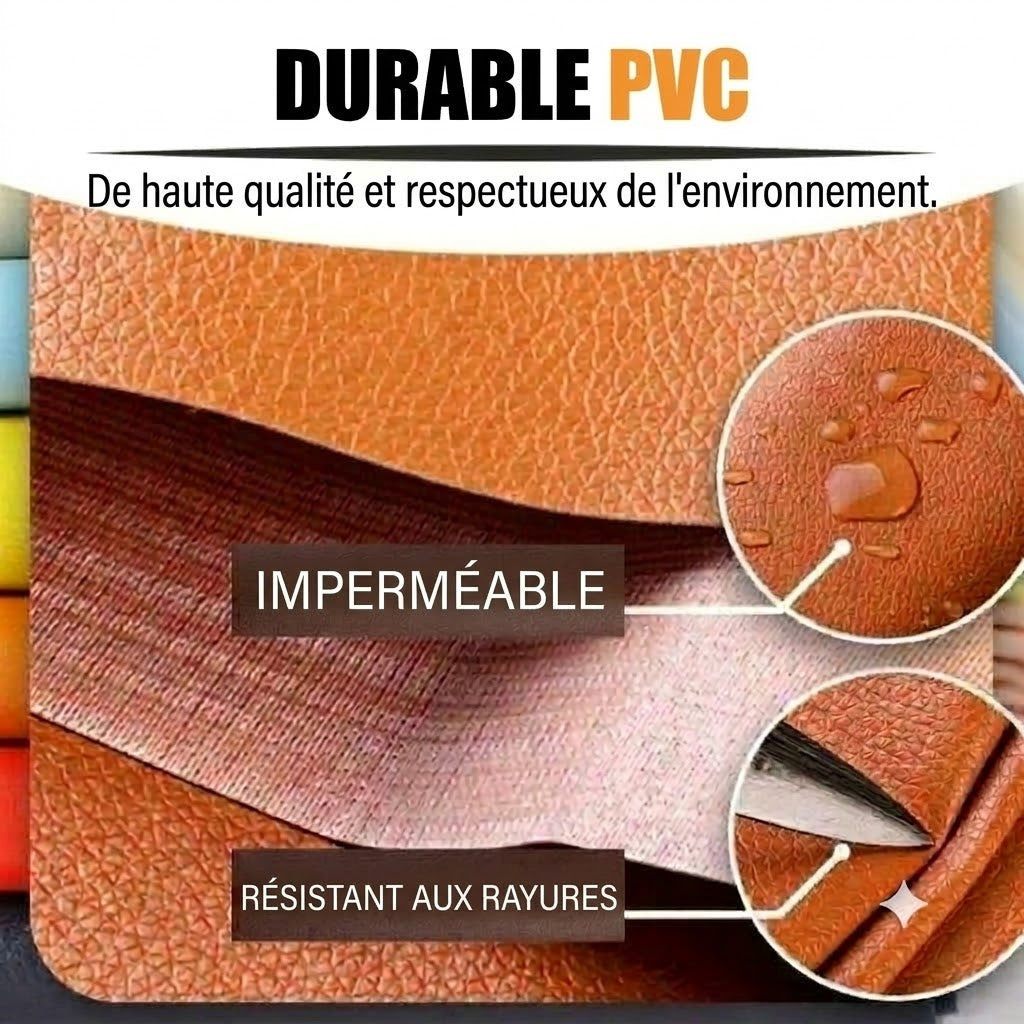 🛋️ Kit de réparation de cuir autocollant