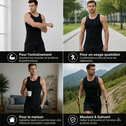 🔥 Temps limité : 50% DE RÉDUCTION❗️❗️ Débardeur de compression / Gilet sculptant pour homme – Parfait pour l'entraînement et le fitness