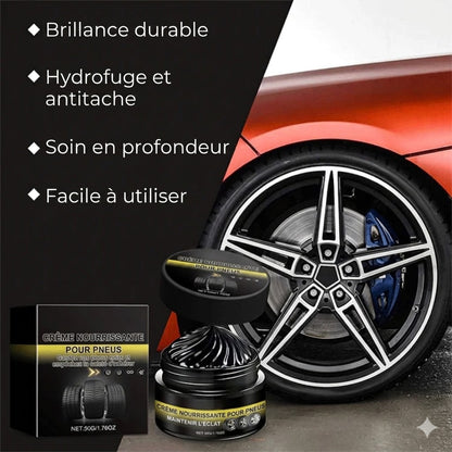 Crème d'entretien pour pneus de voiture