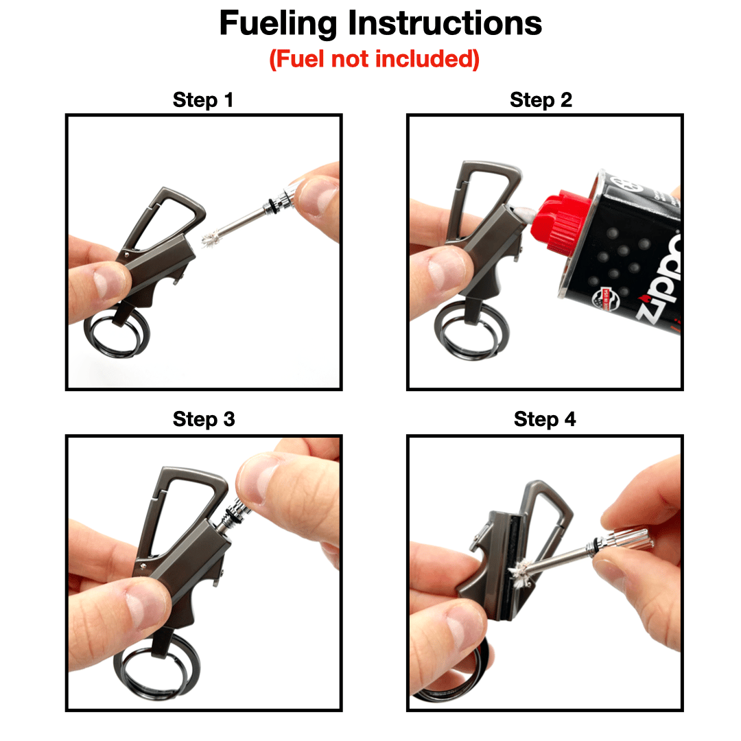 Porte-clés allume-feu de survie